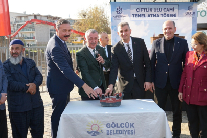 Yeni Çiftlik Ulu Camii’nin temeli törenle atıldı