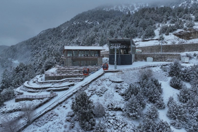 Denizli Teleferikte yeni dönem kar manzarasıyla başlıyor