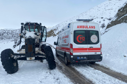 Malatya'da ekipler karla mücadele için seferber